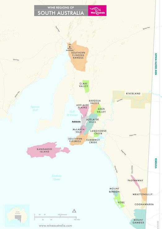 South Australia wine regions